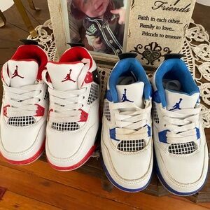 Little boys air Jordan shoes two pair great shape